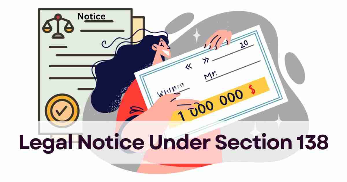 Legal notice for cheque bounce case